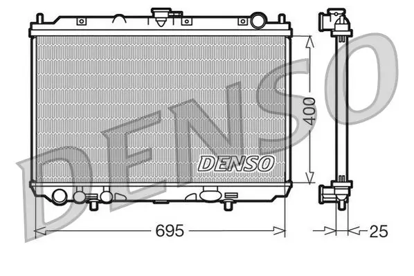 Denso DRM46016 Радиатор системы охлаждения