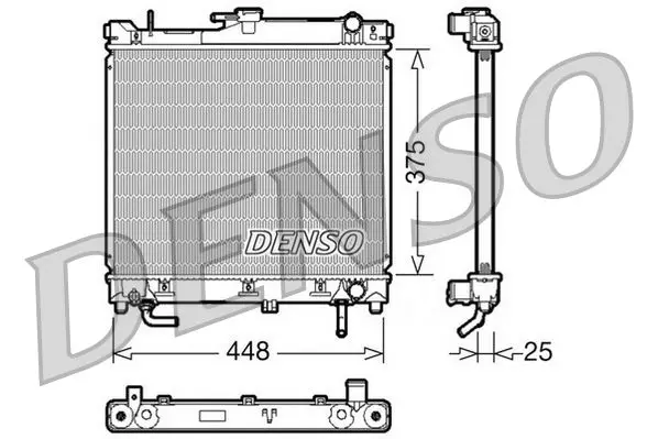 Denso DRM47003 Радиатор системы охлаждения