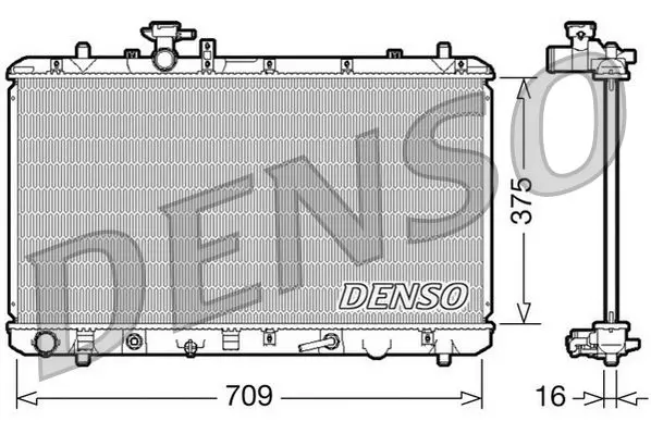 Denso DRM47024 Радиатор системы охлаждения