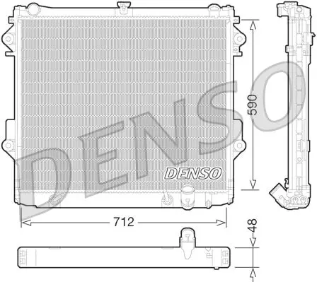 Denso DRM50074 Радиатор системы охлаждения