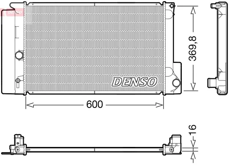 Denso DRM50126 Радиатор системы охлаждения