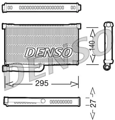 Denso DRR02004 Радиатор отопителя AUDI: A6