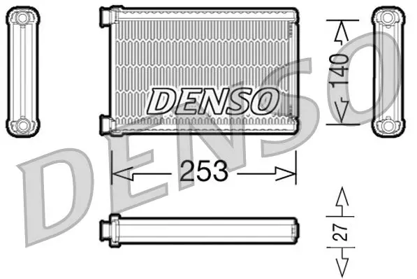 Denso DRR05005 Радиатор отопителя BMW: 1