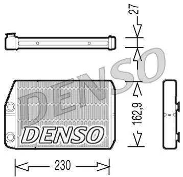 Denso DRR09034 Радиатор отопителя,PSA Boxer