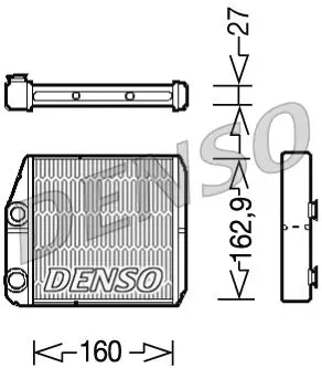 DRR09035 Радиатор отопителя