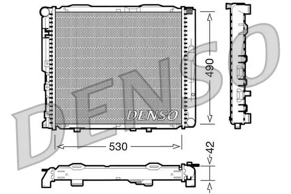 DRM17034 Радиатор MB W124 2.0D 3.0D