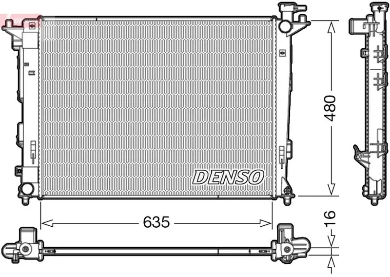 Denso DRM41006 Радиатор DRM41006