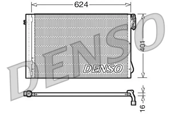 DENSO DCN05011 Конденсатор кондиционера с