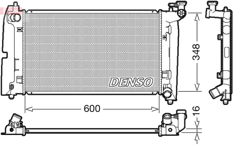 DENSO DRM50085 Радиатор TOYOTA COROLLA