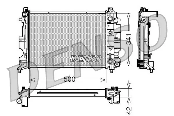 DRM25012 Радиатор охлажд. SA 9.3/ 900