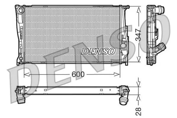 DENSO DRM05111 Радиатор BMW 1-Series 04-12 /