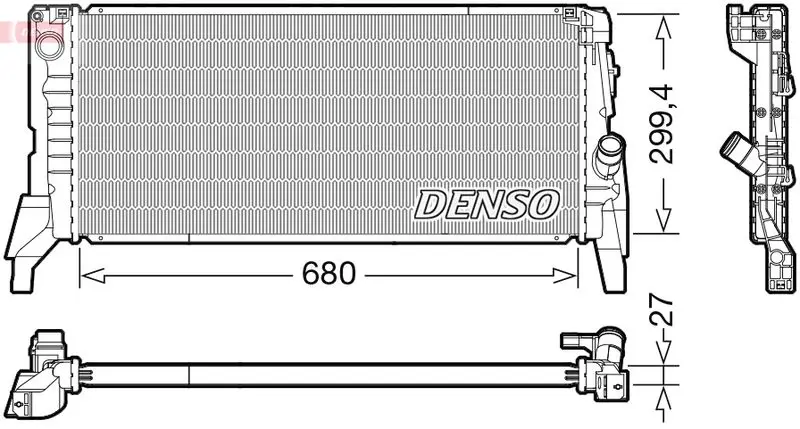 Denso DRM05119 Радиатор