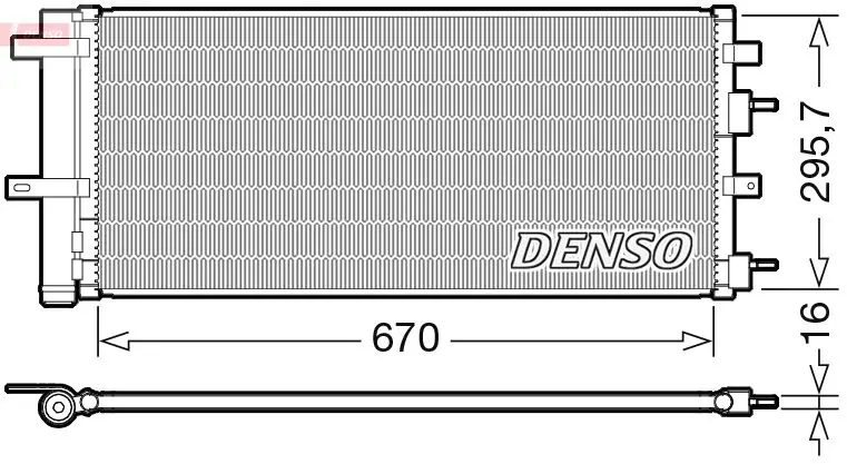 DENSO DCN10053 Конденсатор, кондиционер