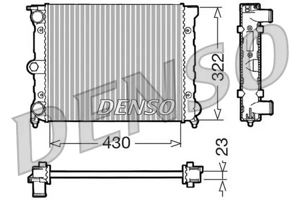 DRM32022 Радиатор охлаждения 430 322 23