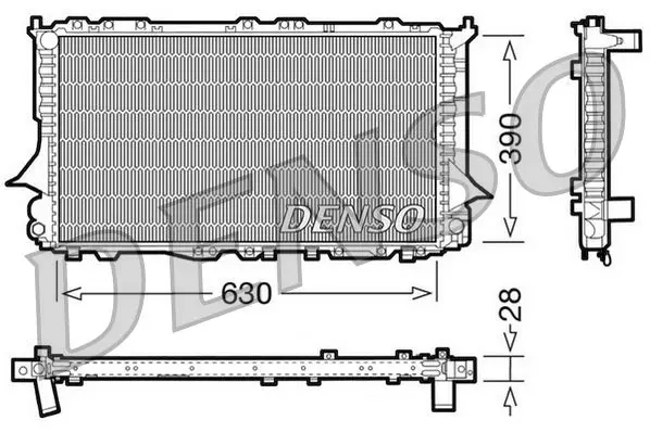 DRM02006 Радиатор охлаждения AUDI 100