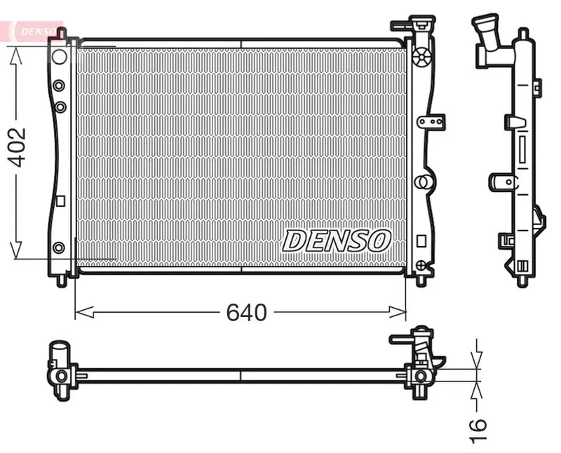 Denso DRM45005 Радиатор системы охлаждения