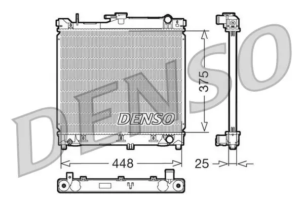 Denso DRM47014 Радиатор охлаждения ДВС SUZUKI