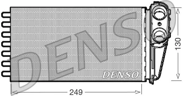 DENSO DRR21001 Радиатор отопителя PEUGEOT 307