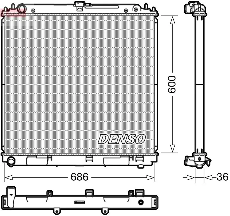Denso DRM46041 Теплообменник
