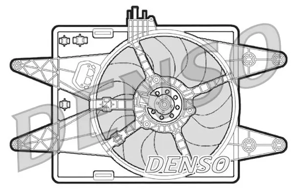 DER09022 вентилятор охлаждения! Fiat