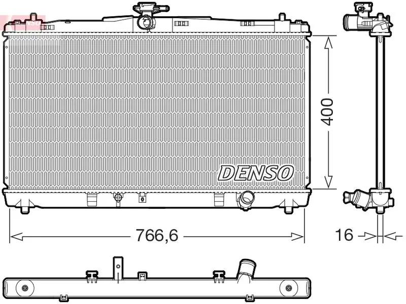 DRM50144 Радиатор, охлаждение двигателя
