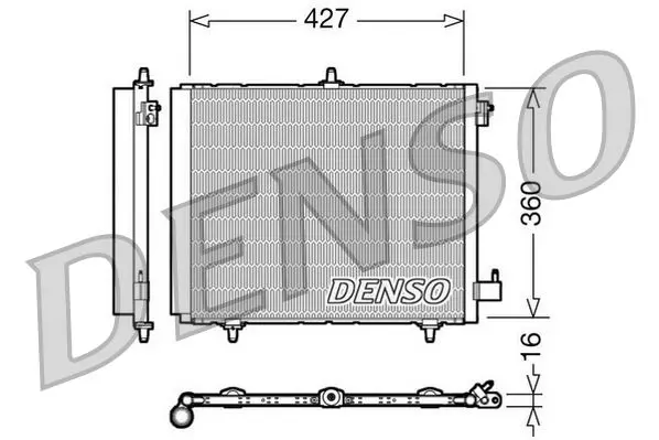 Denso DCN21009 Радиатор кондиционера