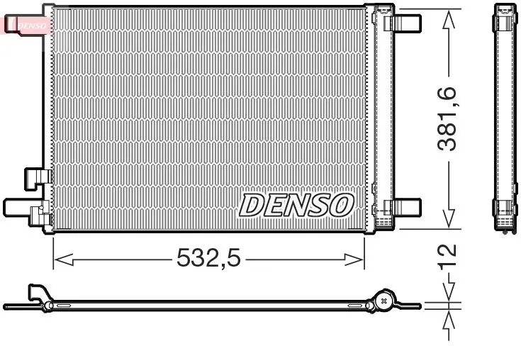 DENSO DCN02048 Конденсатор, кондиционер