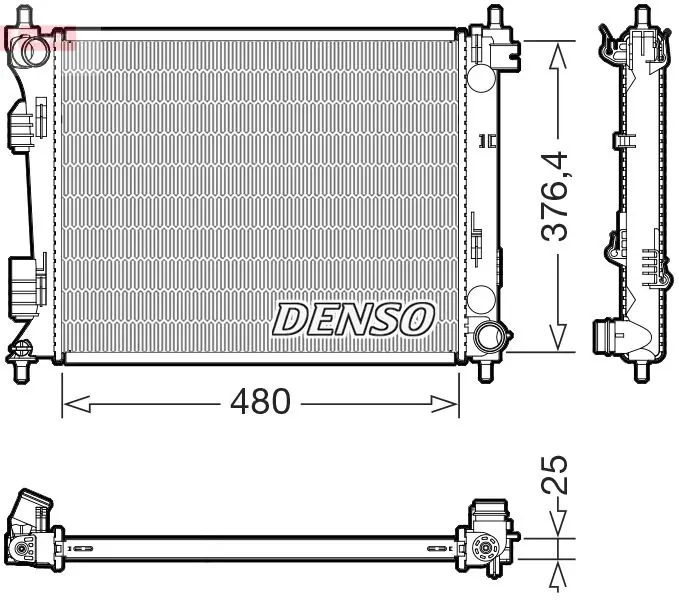 DENSO DRM41037 Радиатор, охлаждение двигателя