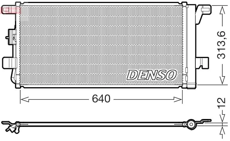 DENSO DCN02049 Конденсатор, кондиционер