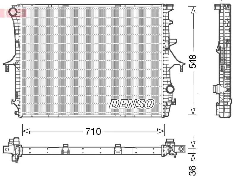 DRM02026 Радиатор VAG Q7 3.0 4.2 06 