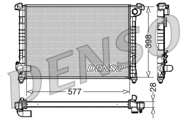 DRM05100 Радиатор MINI COOPER 01 
