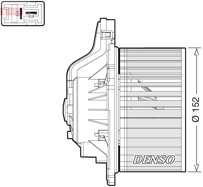 Denso DEA41015 Вентилятор салона
