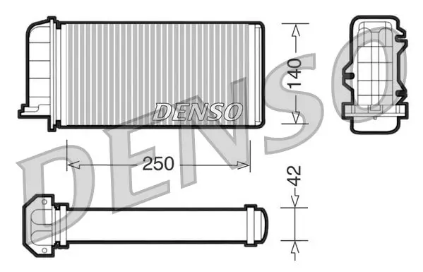 DENSO DRR09001 Радиатор отопителя