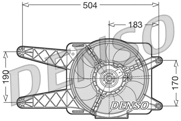 DENSO DER09016 Вентилятор