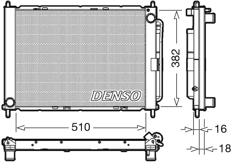 DENSO DRM23104 модуль охлаждения