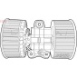 DEA05004 Двигатель отопителя BMW X5