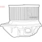 DEA23011 Вентилятор обдува салона