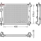 DRM41037 DENSO Радиатор, охлаждение двигателя