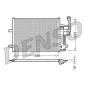 DCN44003 Denso Радиатор кондиционера