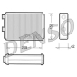 DRR09070 Denso Радиатор печки FIAT DOBLO