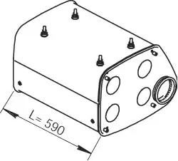  Глушитель основной MAN F2000