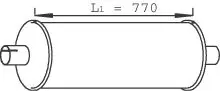 28367 Средний глушитель выхлопных