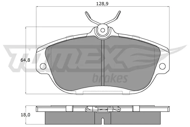 TOMEX TX1401 BREMSBELAGSATZ, SCHEIBENBREMSE