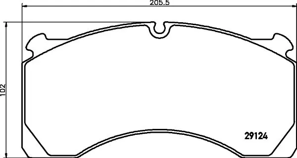 CVP024K Колодки тормозные 29124 ROR (с