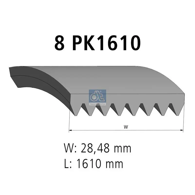 4.80538 Ремень поликлиновой 8PK1612