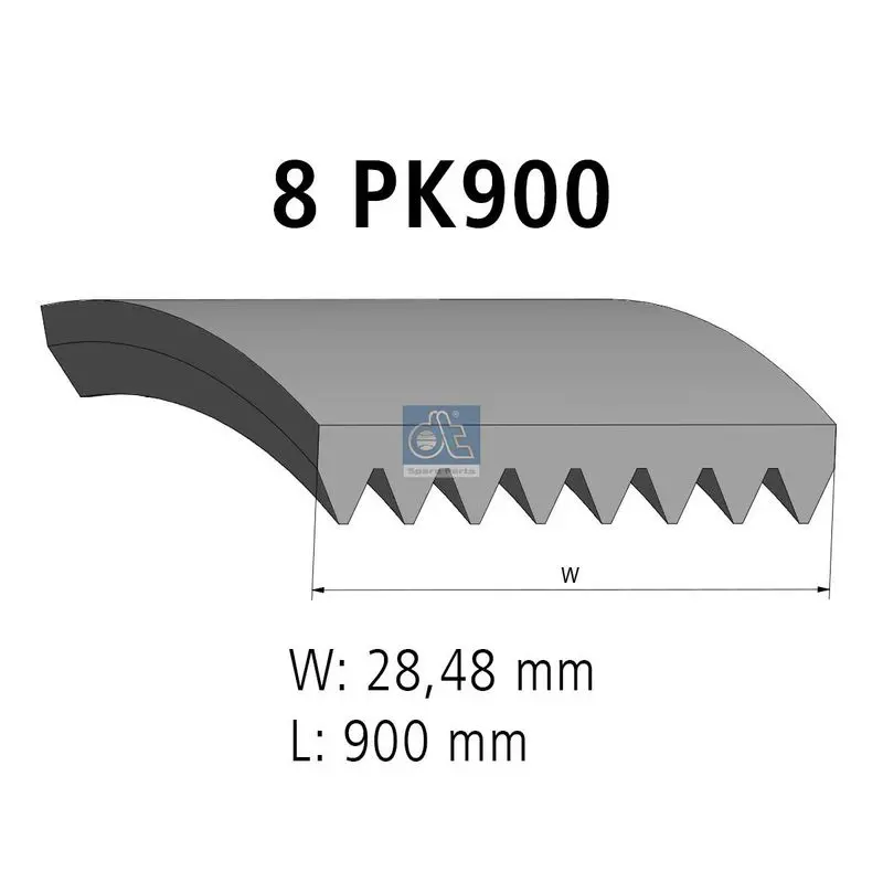 DT SPARE PARTS 215368 Поликлиновой ремень