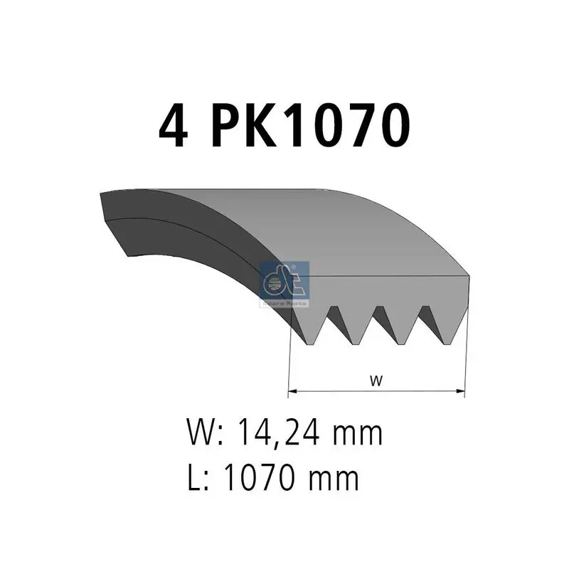 DT SPARE PARTS 754803 Поликлиновой ремень