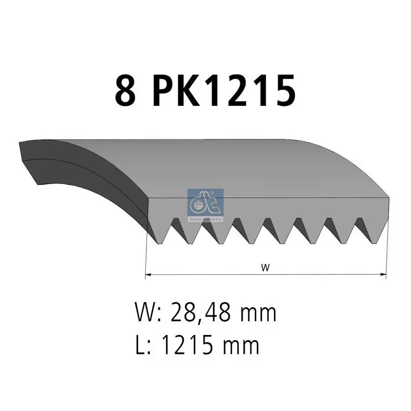 DT SPARE PARTS 480393 Поликлиновой ремень