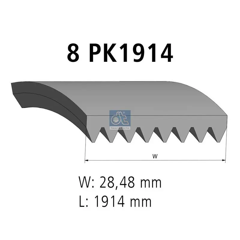 4.80717 РЕМЕНЬ ПОЛИКЛИНОВОЙ 8PK1914
