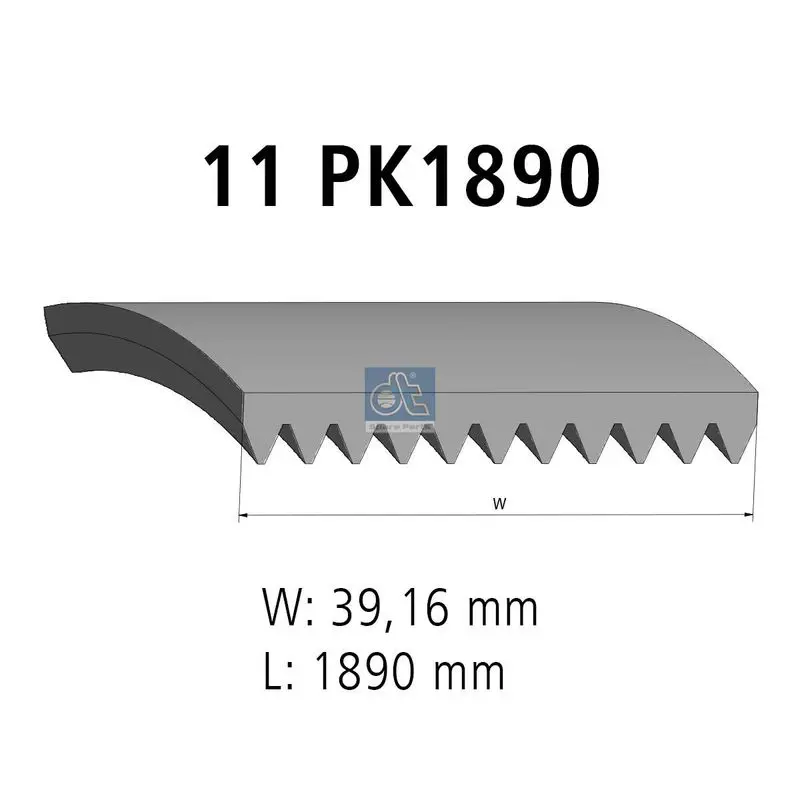 DT SPARE PARTS 480392 Поликлиновой ремень